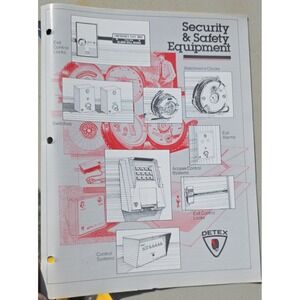 Vintage Detex Security Safety Equipment Catalog Watchman Clocks Exit Alarms
